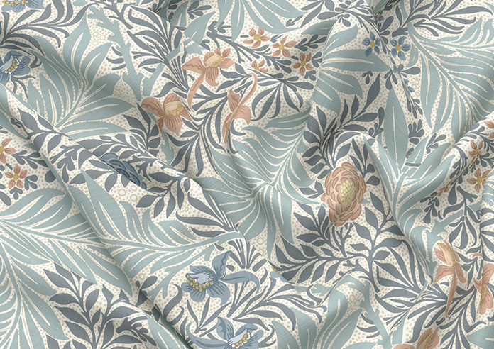 William Morris At Home Larkspur, Woad - Twist&Fit Roman Blind - Image 4